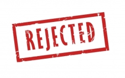 stamp of rejection